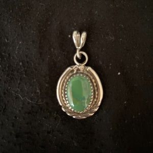 Turquoise in Sterling Silver Pendant